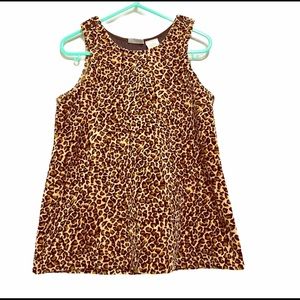 ☘️KRU little girls leopard print dress Size 24Mo